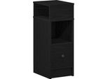 Syfax™ Comodino Con Cassetto Nero 25X31X66 Cm