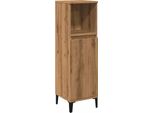 Syfax™ Armadietto Da Bagno Rovere Artigianale 30X30X100 Cm Truciolato