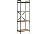 Vidaxl Libreria Artisan In Rovere 40 X 30 X 118 Cm Materiale A Base Di Legno
