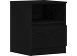 Syfax™ Armadio Da Notte Rovere Nero 40 X 40 X 50 Cm Legno Multistrato