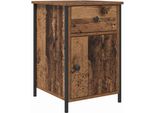 Syfax™ Armadio Da Notte Con Cassetto Legno Vecchio 40 X 42 X 60 Cm