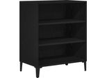 Syfax™ Credenza Rovere Nero 57 X 35 X 70 Cm Legno Multistrato