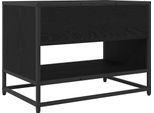 Syfax™ Unità Tv Rovere Nero 61 X 40 X 46 Cm Legno Multistrato