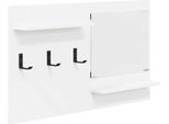 Vidaxl Comodino Da Parete Bianco 90 X 10 X 50 Cm Materiale Ligneo