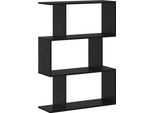 Syfax™ Armadio Per Libri Rovere Nero 70 X 24 X 97 Cm Legno Multistrato