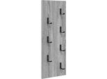 Syfax™ Appendiabiti A Muro Grigio Sonoma 30 X 1,5 X 80 Cm