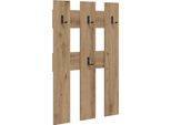 Syfax™ Appendiabiti A Muro Rovere Artigianale 65 X 3 X 100 Cm