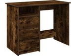 Syfax™ Scrivania Rovere Fumo 102X50X75 Cm In Legno Multistrato
