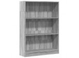 Syfax™ Libreria Grigio Sonoma 80X24X109 Cm In Legno Multistrato