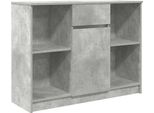 Syfax™ Credenza Con Cassetto Grigio Cemento 101X35X76 Cm In Truciolato