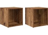 Syfax™ Set Mobile Tv 2 Pcs Legno Vecchio 37 X 35 X 37,5 Cm