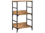 Syfax™ Libreria Rovere Artigianale 50X33X82 Cm Legno Multistrato