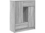 Syfax™ Credenza Con Cassetti E Ante Grigio Sonoma 73X31X90 Cm