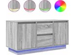 Syfax™ Mobile Porta Tv Con Luci Led Grigio Sonoma 100X41X50 Cm