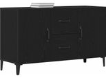 Syfax™ Credenza Rovere Nero 100 X 36 X 60 Cm Legno Multistrato