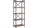 Syfax™ Libreria Rovere Fumé 60 X 30 X 155 Cm Legno Multistrato