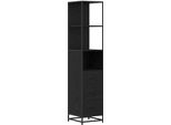 Syfax™ Set Di Mobili Per Il Bagno Rovere Nero 35 X 37,5 X 166 Cm