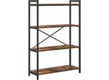 Syfax™ Libreria Rovere Fumé 80 X 30 X 120 Cm Legno Multistrato
