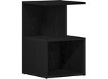Syfax™ Armadio Da Notte Rovere Nero 35 X 35 X 55 Cm Legno Multistrato