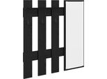 Vidaxl Comodino A Parete Comodino A Parete Nero Effetto Rovere