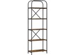 Syfax™ Libreria Rovere Fumé 60 X 30 X 183 Cm Legno Multistrato