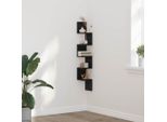 Syfax™ Mensola Angolare Con Lo Scaffale Rovere Nero 20 X 20 X 127,5 Cm