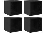 Syfax™ Set Mobile Tv 4 Pcs Nero 37 X 35 X 37,5 Cm Legno Multistrato