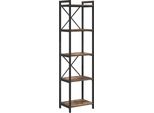 Syfax™ Libreria Rovere Fumé 40 X 30 X 155 Cm Legno Multistrato