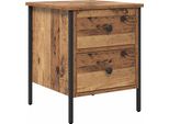 Syfax™ Comodino Con Cassetto Legno Vecchio 40 X 42 X 50 Cm