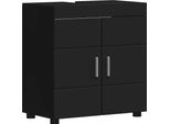 Syfax™ Set Di Armadi Da Bagno Tulum Nero 60 X 34 X 63 Cm
