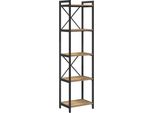 Syfax™ Libreria Rovere Artigianale 40 X 30 X 155 Cm Legno Multistrato