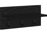 Syfax™ Appendiabiti A Muro Rovere Nero 40 X 10,5 X 18 Cm