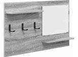 Vidaxl Comodino Da Parete Sonoma Grigio 90 X 10 X 50 Cm