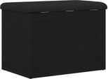 Syfax™ Panchina Con Contenitore Rovere Nero 62 X 42 X 45 Cm