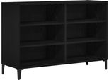 Syfax™ Credenza Rovere Nero 103,5 X 35 X 70 Cm Legno Multistrato