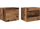 Syfax™ Armadio Da Notte 2 Pcs Legno Vecchio 50 X 39 X 41 Cm