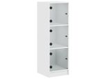 Syfax™ Credenza Con Ante In Vetro Bianca 35X37X109 Cm