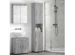 Syfax™ Set Di Armadi Da Bagno Tulum Grigio Sonoma 37 X 31,5 X 203 Cm