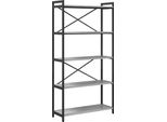 Syfax™ Libreria Grigio Sonoma 80 X 30 X 155 Cm Legno Multistrato