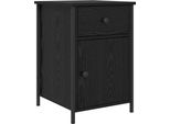 Syfax™ Armadio Da Notte Rovere Nero 40 X 42 X 60 Cm Legno Multistrato