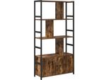 Syfax™ Libreria Rovere Fumé 80 X 30 X 155,5 Cm Legno Multistrato