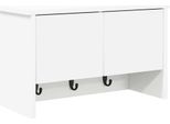 Syfax™ Appendiabiti A Muro Bianco 50 X 20 X 30 Cm Legno Multistrato