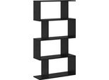 Syfax™ Armadio Per Libri Rovere Nero 70 X 24 X 129 Cm
