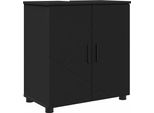 Syfax™ Mobile Da Bagno Con Archiviazione Nero 61 X 35 X 64 Cm