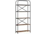 Syfax™ Libreria Rovere Fumé 80 X 30 X 183 Cm Legno Multistrato