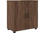 Syfax™ Mobile Da Bagno Con Porta Rovere Marrone 61 X 35 X 64 Cm