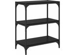 Syfax™ Armadio Per Libri Rovere Nero 60 X 33 X 70,5 Cm
