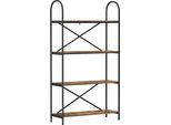 Syfax™ Libreria Rovere Fumé 80 X 30 X 146 Cm Legno Multistrato