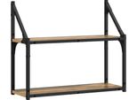 Syfax™ Scaffale Da Parete Rovere Artigianale 60 X 21 X 51 Cm