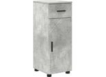 Syfax™ Mobile Da Bagno Con Cassetto Grigio Cemento 30 X 35 X 80 Cm